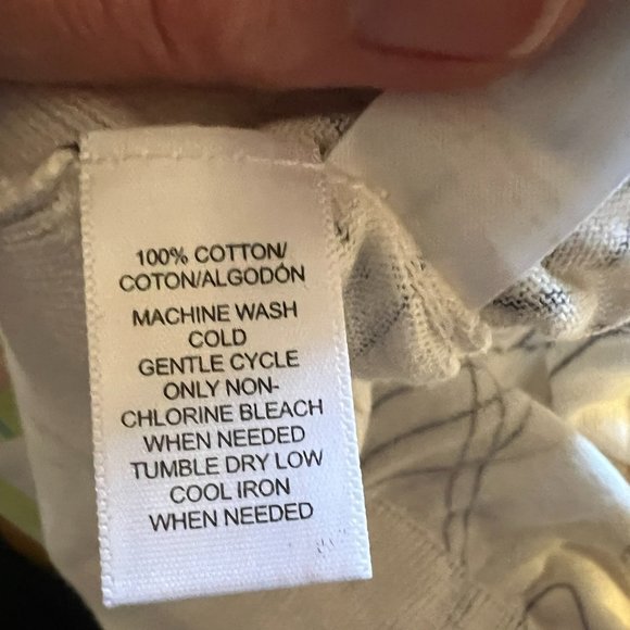 Loft Off-White Long Sleeve Cardigan w/Black Stitched Flowers - Medium - Picture 4 of 4